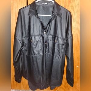 Fashion Nova Pleather Shirt